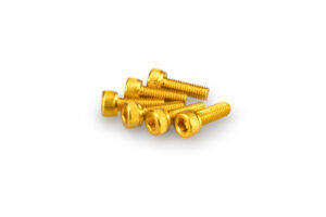 Šrouby PUIG ANODIZED 0146G žlutá M5 x 15mm (6ks)