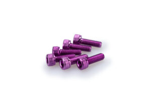 Šrouby PUIG ANODIZED 0146L fialová M5 x 15mm (6ks)