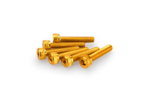 Šrouby PUIG ANODIZED 0185G žlutá M5 x 25mm (6ks)