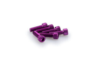 Šrouby PUIG ANODIZED 0364L fialová M6 x 20mm (6ks)