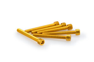 Šrouby PUIG ANODIZED 0421G žlutá M6 x 50mm (6ks)