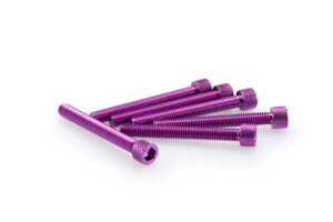 Šrouby PUIG ANODIZED 0421L fialová M6 x 50mm (6ks)