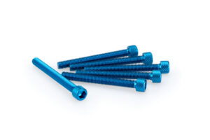 Šrouby PUIG ANODIZED 0446A modrá M6 x 55mm (6ks)