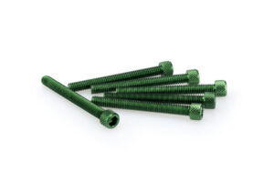 Šrouby PUIG ANODIZED 0446V zelená M6 x 55mm (6ks)