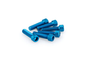 Šrouby PUIG ANODIZED 0473A modrá M8 x 30mm (6ks)