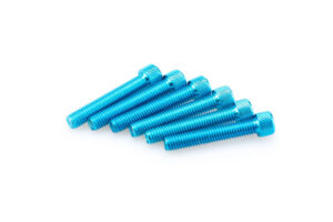 Šrouby PUIG ANODIZED 0540A modrá M8 x 55mm (6ks)