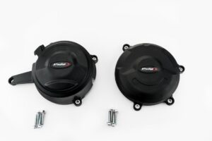 Ochranné kryty motoru PUIG 20138N černý zahrnuje pravý a levý kryt pro DUCATI 1199 Panigale / R / S 2012-2015, DUCATI 1299 Panigale / S / R 2015-2017