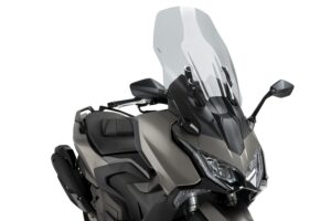 Plexi štít PUIG V-TECH LINE TOURING 22049H kouřová pro KYMCO AK 550 Premium 2024-2025