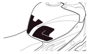Tankpad PUIG SPECIFIC 9130C karbonový vzhled s boční částí pro BMW S 1000 R 2014-2024