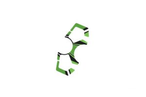 Ochranné nálepky na "brýle" PUIG RADIKAL 9626V zelená pro KAWASAKI Ninja 400 2018-2024
