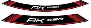 Linka na ráfek PUIG AK550 9630R červená linky na ráfek - sada 8ks