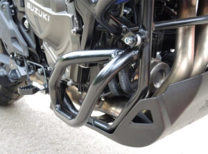 Ochranné rámy motoru RDMOTO CF194KD černá spodní rámy pro SUZUKI DL 800 V-STROM 2022-2024