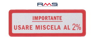 Štítek RMS 142720480 velký "Miscela 2%"