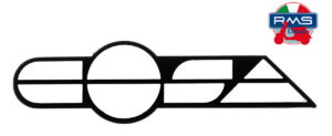 Emblém RMS 142720750 na boční panel pro PIAGGIO/VESPA Cosa 125 1987-1995, PIAGGIO/VESPA Cosa 200 1988-1996