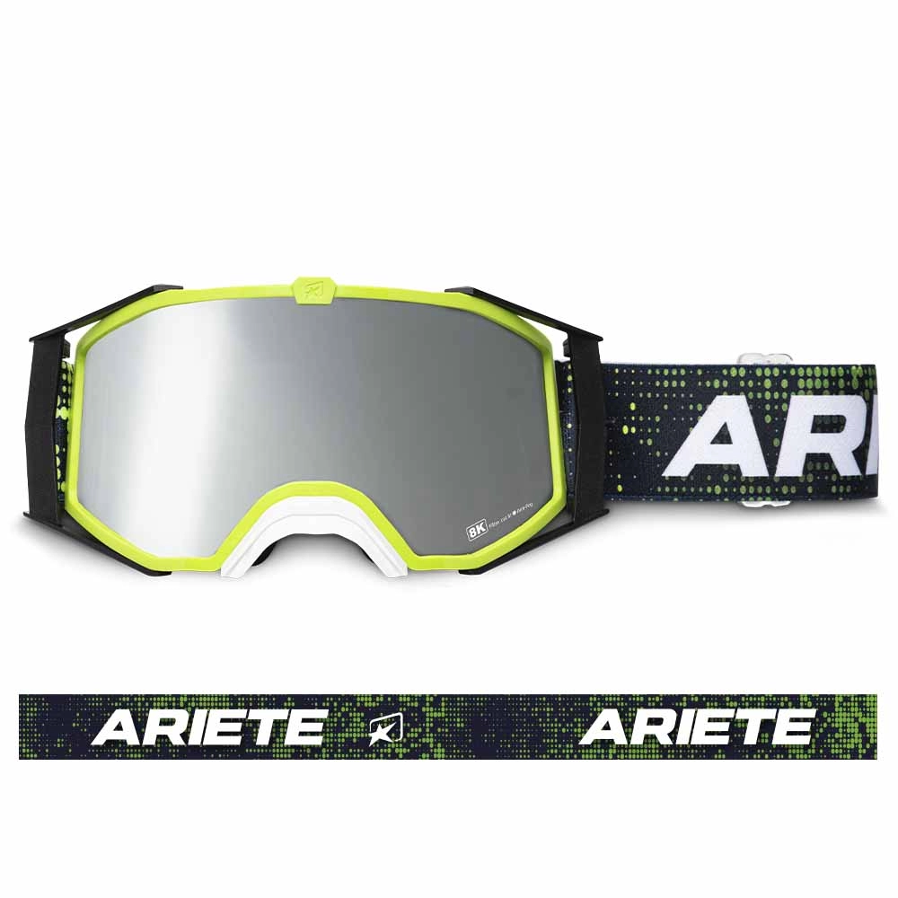 Brýle ARIETE 8K FUTURE 14960-FLNS limetková stříbrné zrcadlové sklíčko