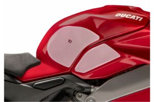 Boční chrániče nádrže PUIG ANTI-SLIP 20067W průhledná pro DUCATI Panigale V4 R 998 2023-2024