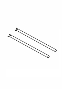 Náhradní čepy víka pro motocyklové kufry SHAD 200784R pro SH35, SH36, SH38X, SH44, SH47, SH48, SH58X, SH59X a TR41 (D4x72 ZN)