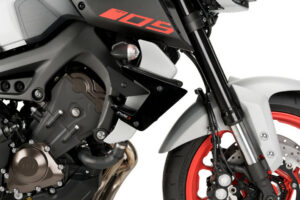 Boční spoilery PUIG DOWNFORCE 20380N černý pro YAMAHA MT-09 850 / 890 2017-2020