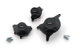 Ochranné kryty motoru PUIG 20625N černý zahrnuje pravý, levý kryt a kryt alternátoru pro HONDA CB 650 R 2019-2021