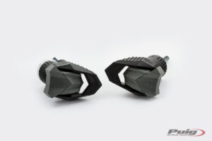 Pádové protektory rámu PUIG R19 20861N černý s šedou gumou pro BMW S 1000 R 2021-2026, BMW M 1000 R 2023-2026
