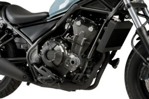 Pádové protektory rámu PUIG VINTAGE 2.0 21045N černý pro HONDA CMX 500 Rebel 2017-2024, HONDA CL 500 2023-2026