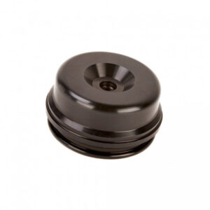 Víčko / zátka expanzní nádobky zadního tlumiče K-TECH KYB 211-200-280 52x22mm černé KX450F 09-14 YZF 06> (vč. ventilu)