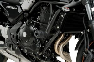 Pádové protektory rámu PUIG VINTAGE 2.0 21118N černý pro KAWASAKI Z 650 RS 2022-2026