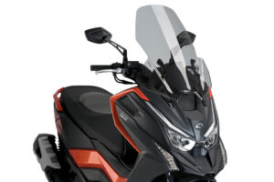 Plexi štít PUIG V-TECH LINE TOURING 21149H kouřová pro KYMCO DT X 125 2022-2024