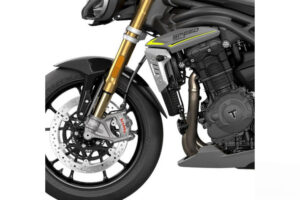 Nástavec předního blatníku PUIG 21171N černý pro TRIUMPH Speed Triple 1050 2021, TRIUMPH Speed Triple 1200 RS 2021-2025
