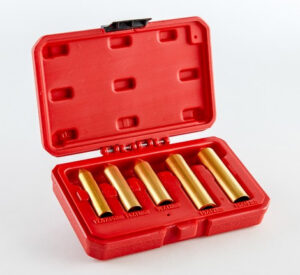 Zaváděcí přípravek (bullet) pro pístnici zadního tlumiče K-TECH 213-030-010 sada 12.5mm, 14mm, 16mm, 18mm