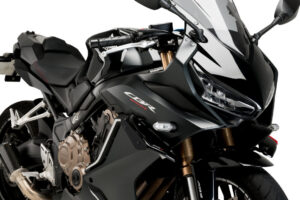 Boční spoilery PUIG DOWNFORCE 21333N černý pro HONDA CBR 650 R 2021-2023