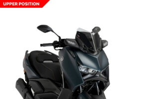 Plexi štít PUIG V-TECH LINE SPORT 21744H kouřová pro YAMAHA YP 125 X-MAX 2023-2024, YAMAHA CZD 300 X-Max 2023-2026