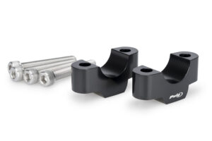 Zvýšení řidítek PUIG 22037N černý height 20mm, d 29,2mm pro BMW R 1200 Nine T 2024-2025, BMW R 12 2024-2025