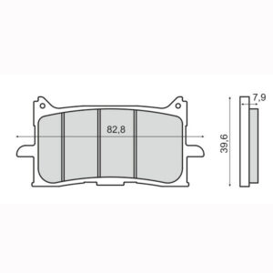 Brzdové destičky RMS 225103493 organické pro HONDA CRF 1000 L Africa Twin 2016