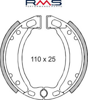 Brzdové čelisti RMS 225120060