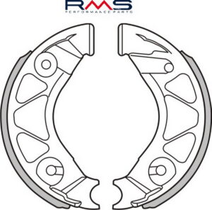 Brzdové čelisti RMS 225120480 pro YAMAHA YN 50 Neo´s 2007-2016, YAMAHA YN 50 Neo´s 4T 2009-2015