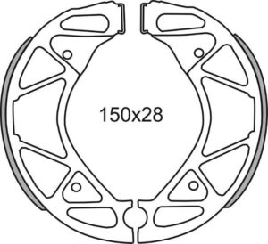 Brzdové čelisti FERODO 225129258 pro YAMAHA Xenter 125 2012-2017