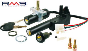 Spínací skříňka RMS 246050030 včetně sady klíčů pro APRILIA Scarabeo 50 (Di-tech) 1993-2009
