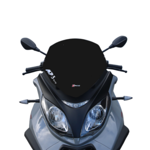 Plexi štít Faco 267008329 kouřová  435x425 pro PIAGGIO/VESPA MP3 300 2010-2017, PIAGGIO/VESPA MP3 500 2011-2020