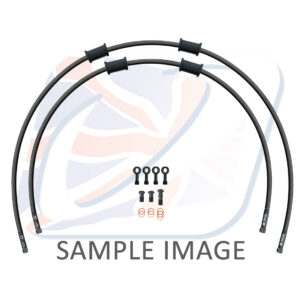 STANDARD Hadice přední brzdy sada Venhill POWERHOSEPLUS YAM-9002FB-BK (2 hadice v sadě) černé hadice, černé koncovky