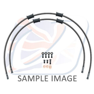 STANDARD Hadice přední brzdy sada Venhill POWERHOSEPLUS SUZ-7019FB-CB (2 hadice v sadě) karbonové hadice, černé koncovky