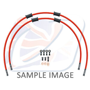 STANDARD Hadice přední brzdy sada Venhill POWERHOSEPLUS YAM-7004FB-RD (2 hadice v sadě) červené hadice, černé koncovky