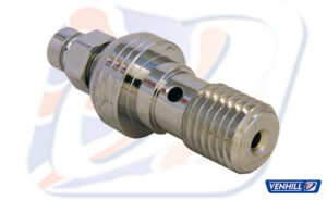 Banjo šroub s odvzduš. Venhill POWERHOSEPLUS 310125DC 10x1.25mm chrom