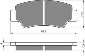Brzdové destičky GOLDFREN 390 S33 STREET FRONT