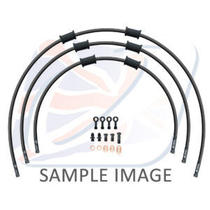 STANDARD Hadice přední brzdy sada Venhill POWERHOSEPLUS YAM-8001FB-BK (3 hadice v sadě) černé hadice, černé koncovky