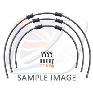 STANDARD Hadice přední brzdy sada Venhill POWERHOSEPLUS YAM-8005FB-CB (3 hadice v sadě) karbonové hadice, černé koncovky