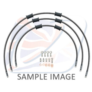STANDARD Hadice přední brzdy sada Venhill POWERHOSEPLUS YAM-8005FS-CB (3 hadice v sadě) karbonové hadice, nerezové koncovky