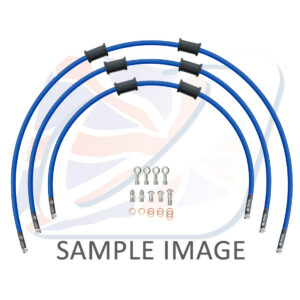 STANDARD Hadice přední brzdy sada Venhill POWERHOSEPLUS YAM-13001FS-SB (3 hadice v sadě) modré hadice, nerezové koncovky