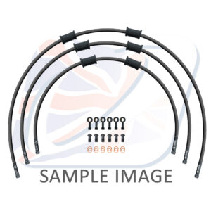 STANDARD Hadice přední brzdy sada Venhill POWERHOSEPLUS YAM-9003FB-BK (3 hadice v sadě) černé hadice, černé koncovky