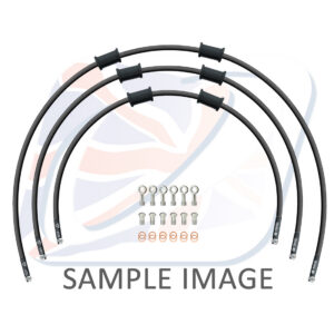 STANDARD Hadice přední brzdy sada Venhill POWERHOSEPLUS YAM-7006FS-BK (3 hadice v sadě) černé hadice, nerezové koncovky